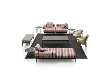 RIBES - 2 seater fabric garden sofa by B&B Italia Outdoor - view 3